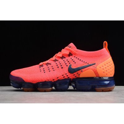 Nike Erkek Air Vapormax Flyknit 2 Kırmızı / Koyu Mavi / Turuncu Koşu Ayakkabısı Türkiye - RXRQQ133